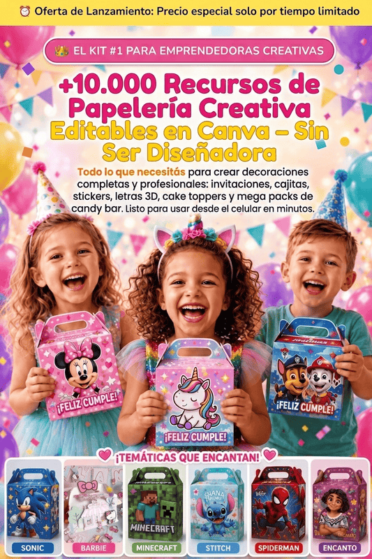10 MIL RECURSOS PARA FIESTAS + 6 BONOS GRÁTIS 🎁